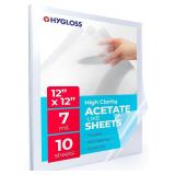 Hygloss 12x12 Acetate Paper 7 Mil (10)