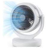 Air Circulation Desk Fan, 360  Oscillating