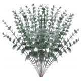 Eucalyptus Stems 24 Pcs, 18' Plastic Decor
