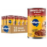 11Ct Pedigree Choice Cuts Adult Canned Dog Food