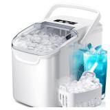 Crzoe Countertop Ice Maker, 26Lbs/24H, 8-cube