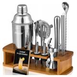 KITESSENSU Cocktail Shaker Set with Stand