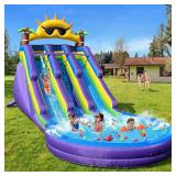 $1000 Water Slide for Kids   20.6ft, Double Slides
