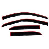 AVS In-Channel Rain Guards Ford SD Smoke 4pc