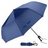 TradMall Travel Umbrella, Windproof, Navy Blue