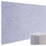 9 Pack Cork Bulletin Boards 95x47in White/Gray