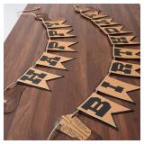 Oudain Western Cowboy Birthday Banner & Decor