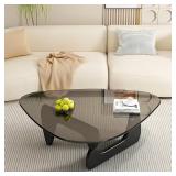 $118 EASYSOUL Glass Coffee Table, 32.68' D