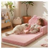 TinyPalsa Kids Couch: 2-in-1 Sofa, Unicorn