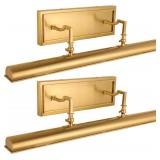 $200 BELS 24' Picture Light, Gold, 3-Light, 2700K
