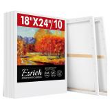 ESRICH 18x24 Inch Stretched Canvas 10Pack