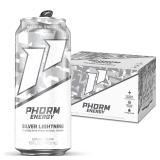 4 Pack Phorm Energy Drink - Silver Lightning 16oz