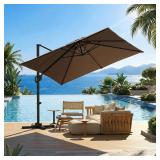 $114 GarveeLife 10 ft Cantilever Patio Umbrella