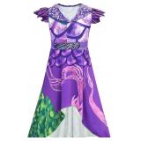 MSSmile Dragon Mal Kids Costume 4-5Y Purple