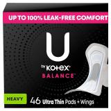 U by Kotex Balance Ultra Thin Pads with Wings