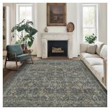 8X10 Area Rugs, Machine Washable, Vintage Boho