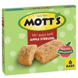 3pk-Mott's Soft Baked Apple Streusel Bars