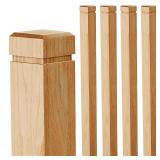 $295 CroBlissful 4Pcs 3.5x48' Oak Stair Newel Post