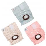CuteBone small Dog Diapers 3 Pack Reusable Pants