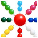 PartyWoo Rainbow Balloons 100pcs 12in