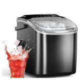 Ice Maker Countertop, Self-Cleaning, Black