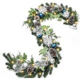 Christmas Garland with Lights, 6FT Prelit