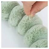 Plush Winter Steering Wheel Cover, 38 cm