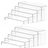 10 Pcs Large Acrylic Display Risers (7' 9')