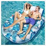 JCLEAL Pool Float Lounger with Backrest