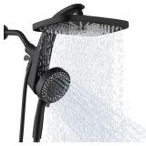 BOZYBO Rain Shower Head w/ Handheld, 12'