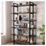 $287 AY-AOYUAN Solid Wood 6-Tier Shelf Unit