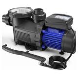 $198 AQUASTRONG Pool Pump, High Flow, 1HP, 115V