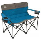 Caddis Sports Quilted Loveseat Chair (Blue)