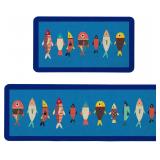 Farmhouse Fish Mats, Non Slip 17x47 & 17x29
