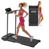 $110 Walking Pad Treadmill with Handle Bar, 3.5HP