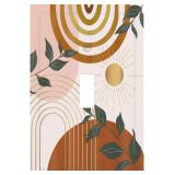Mid Century Boho Rainbow Light Switch Plate