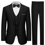 2XL-LUPURTY Men's 3-Piece Slim Tuxedo Suit Set