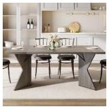 $212 Garvee 71in Rectangular Dining Table for 6