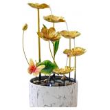 16' H Indoor Water Fountain - Lotus LED