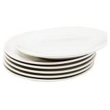 8' Salad Plates, White, Set of 6
