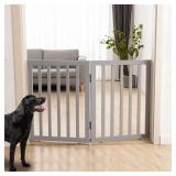 ZJSF Freestanding Indoor Dog Gate 24' 2 Panels