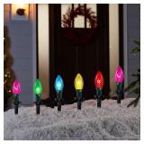 C9 Christmas Pathway String Lights, 38ft
