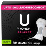 U by Kotex Balance Ultra Thin Pads with Wings