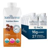 KATE FARMS Organic Shake, Coffee 16g Protein