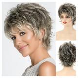 SEVENCOLORS Short Brown Wig for Women
