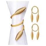 2-Pack Curtain Tiebacks Gold