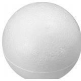 Craft Foam Balls, White Styrofoam 6in