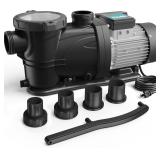$209 In/Above Ground Pool Pump, 2HP, 115V