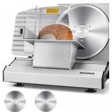 $130 CUSIMAX Meat Slicer 8.7' Blades, 1-20mm