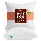 Utopia Bedding 18x18 Pillow Inserts, Set of 2